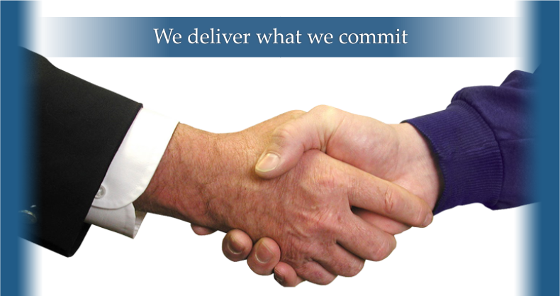We deliver what we commit